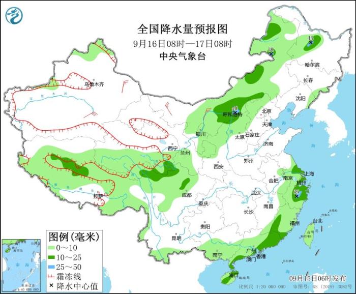 华南东部江南东部仍有较强降水 东北将有较明显降水