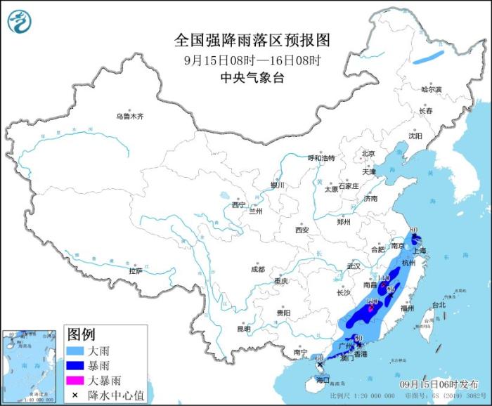华南东部江南东部仍有较强降水 东北将有较明显降水